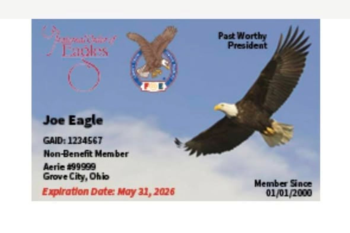 Example Membership Card